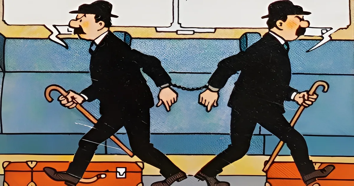 Dupond et Dupons dans Tintin et le lac aux requins